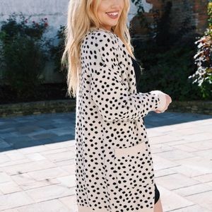 Papermoon Leopard Dot Cardigan